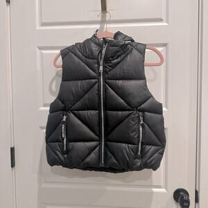 NEW Love & Sports Quilted Puffer Hooded Winter Vest